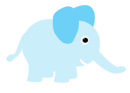 free blue elephant clipart - photo #50