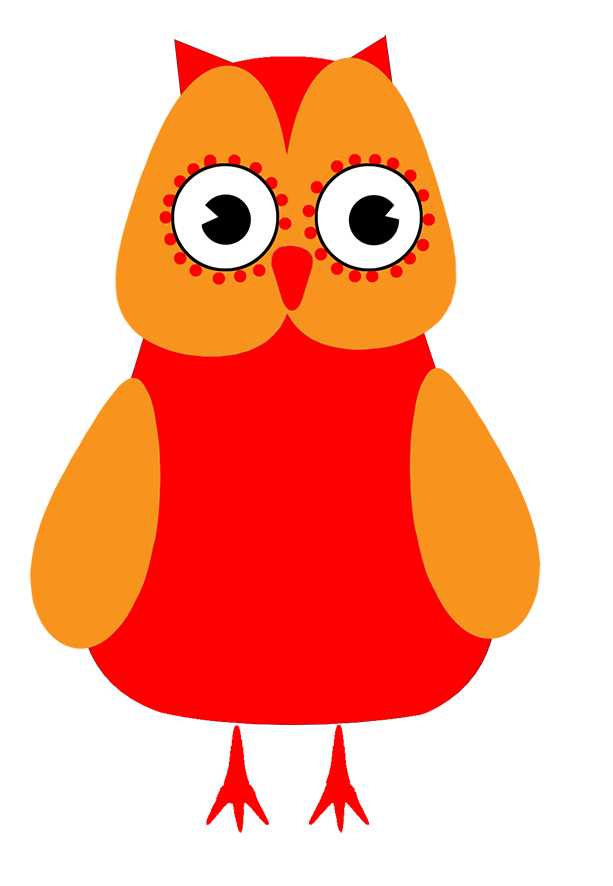 owl clip art red - photo #15