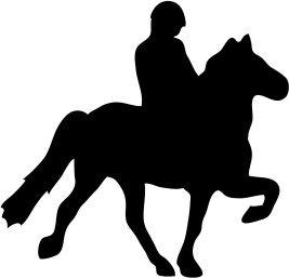 free clip art horse and rider silhouette - photo #11