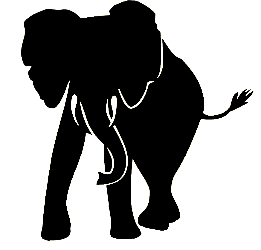 free elephant silhouette clip art - photo #48