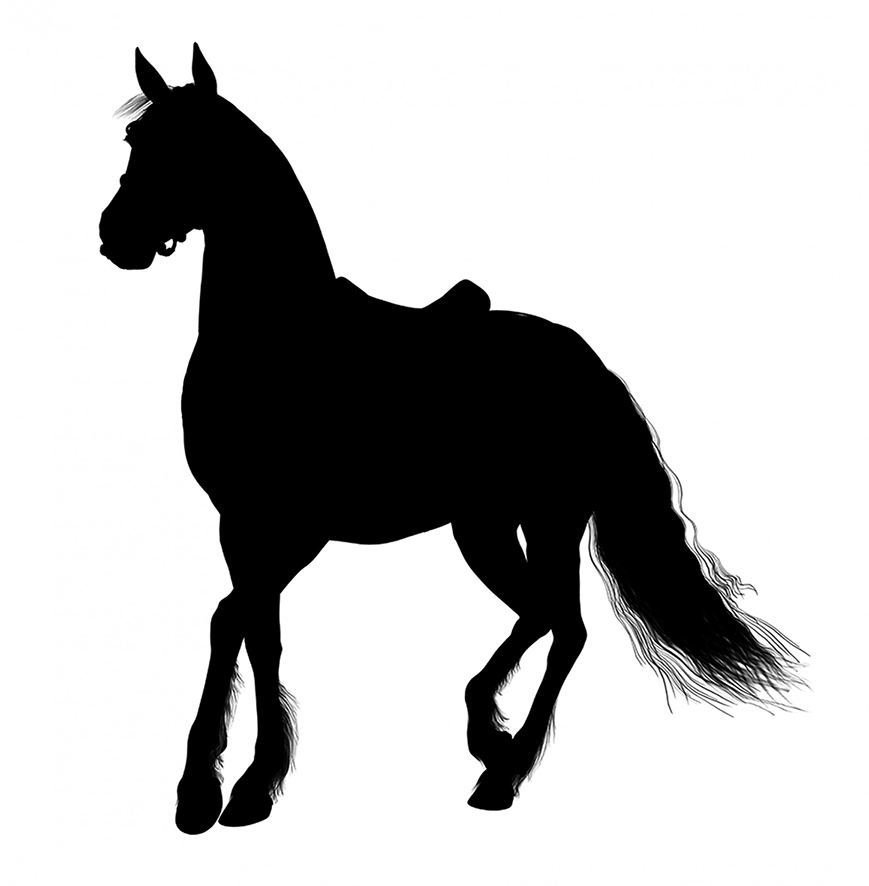 free clip art horse and rider silhouette - photo #44