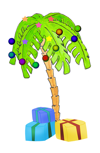 christmas palm tree clip art - photo #12