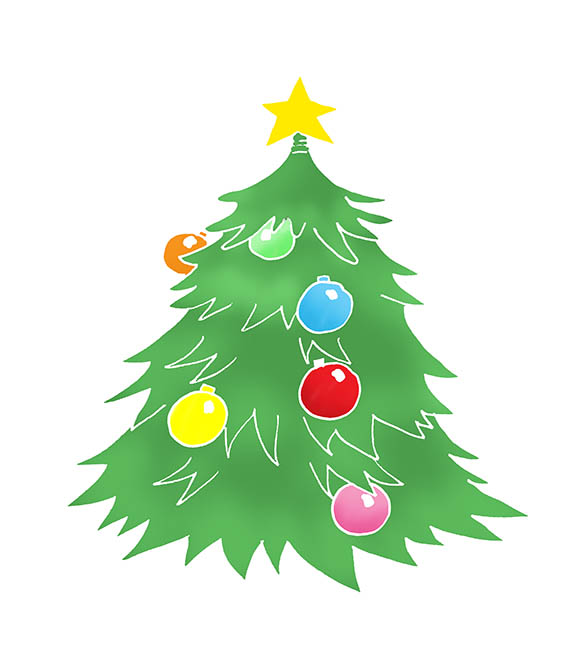 free silver christmas tree clip art - photo #38