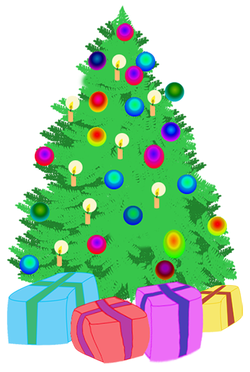 free clipart christmas tree presents - photo #21
