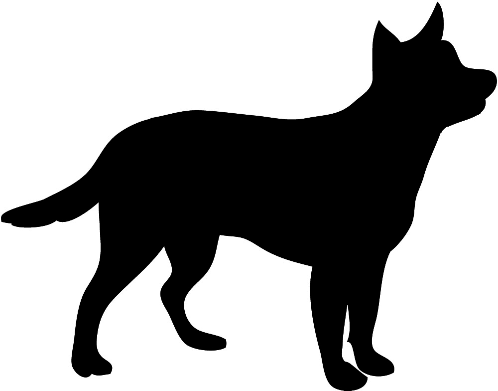 clipart dog silhouette - photo #6