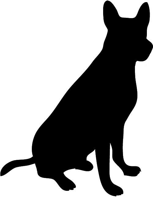 free clipart dog silhouette - photo #2