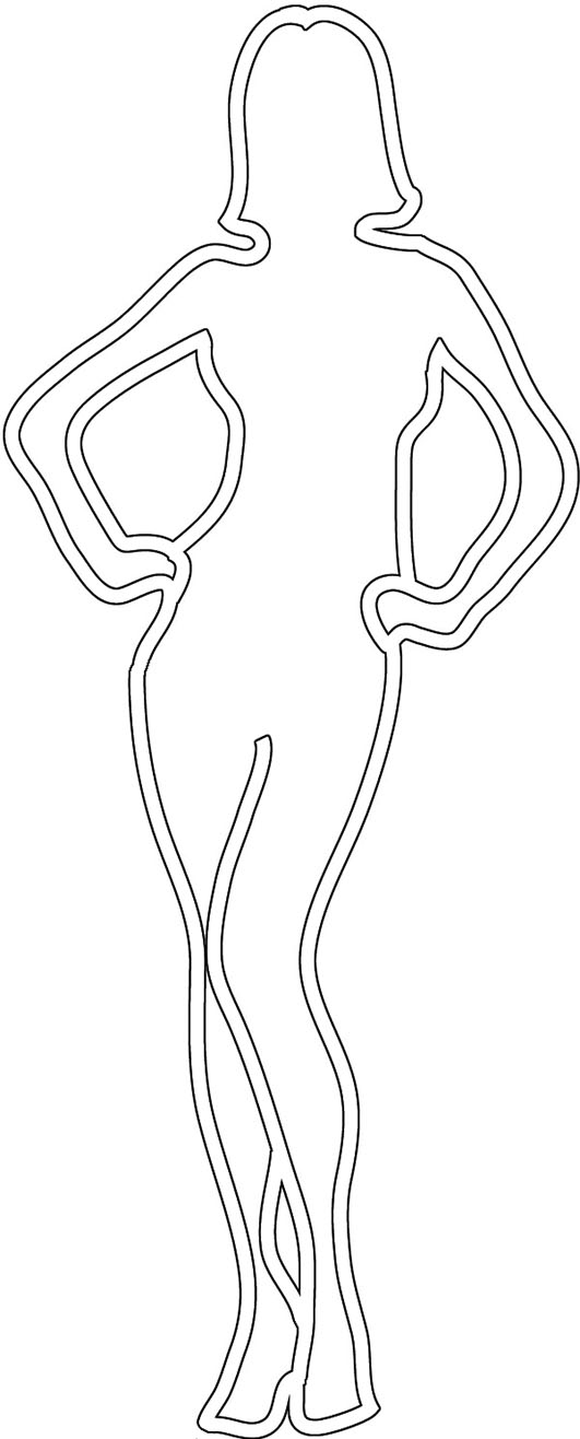 Outline Of A Female Body Template