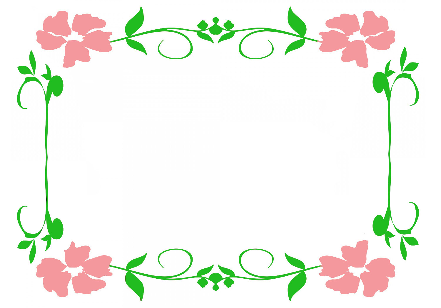 Flower borders and frames