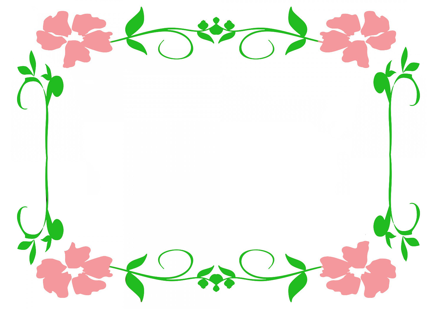 clipart flower border frame - photo #28