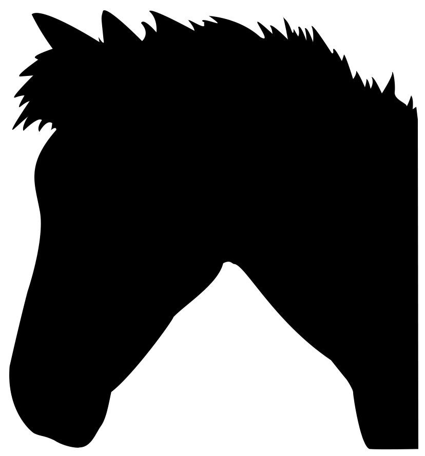 clipart horse head silhouette - photo #9