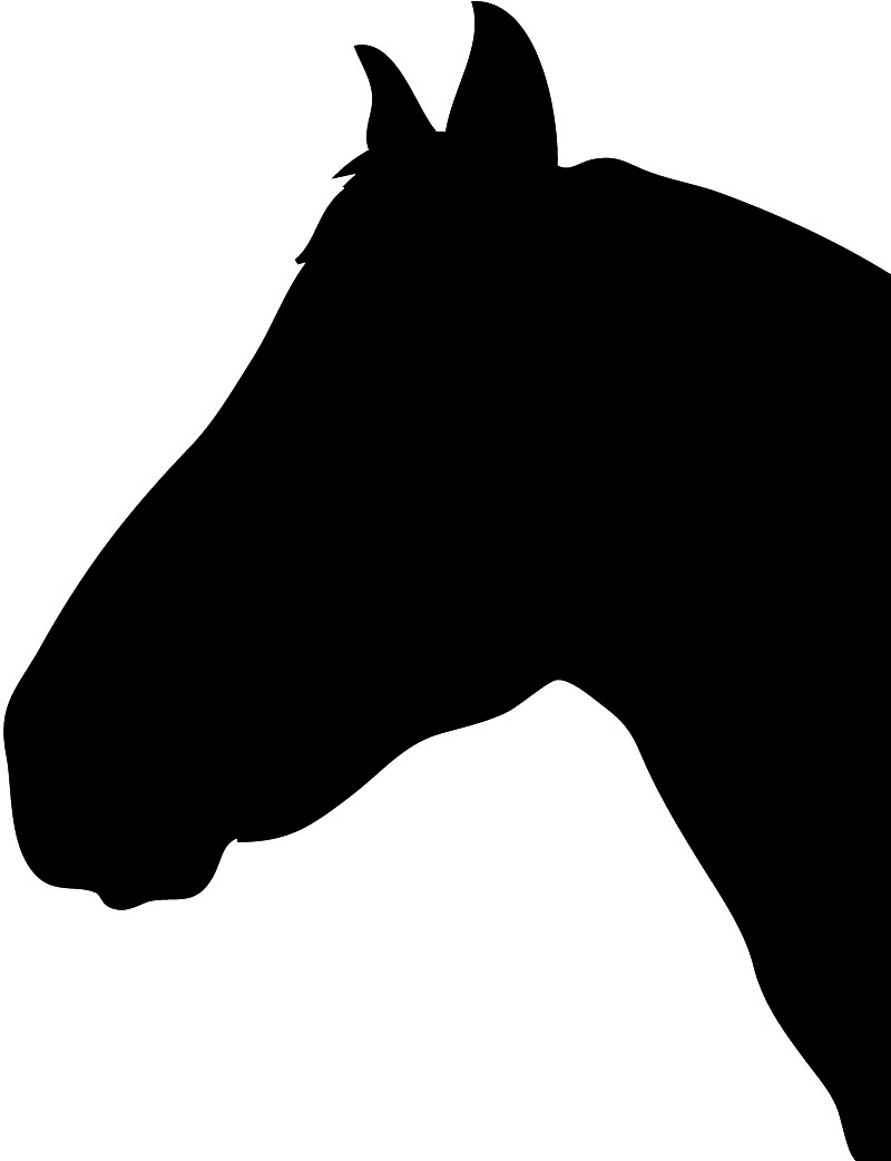 clipart horse head silhouette - photo #15