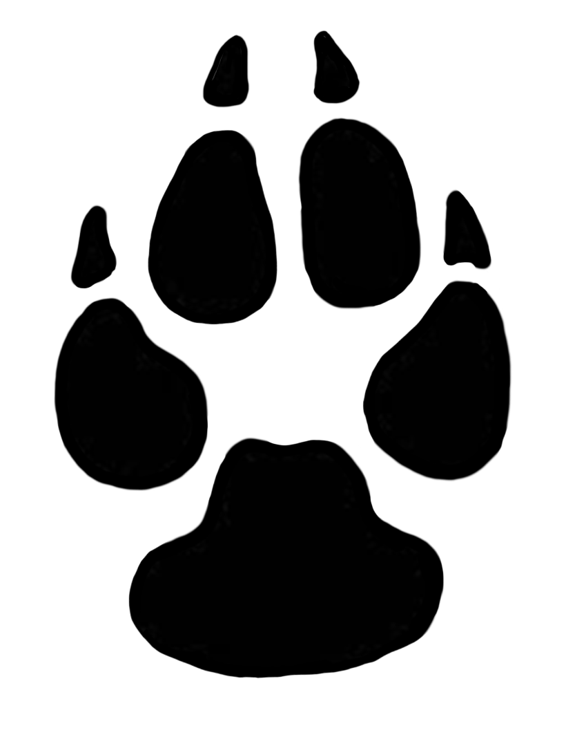 clipart of dog paw prints - photo #47