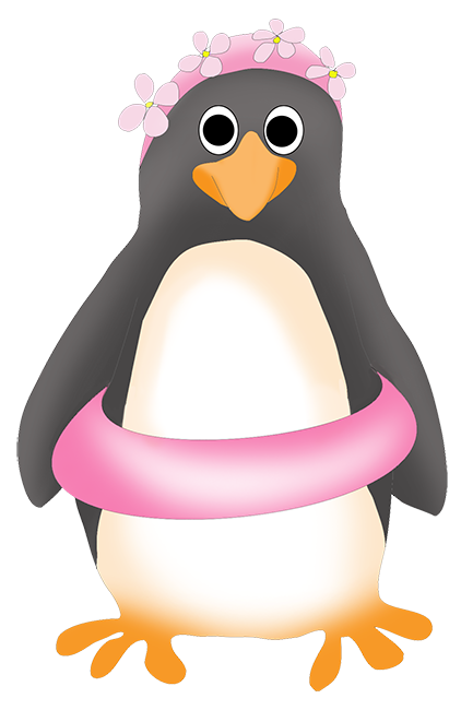 summer penguin clipart - photo #15