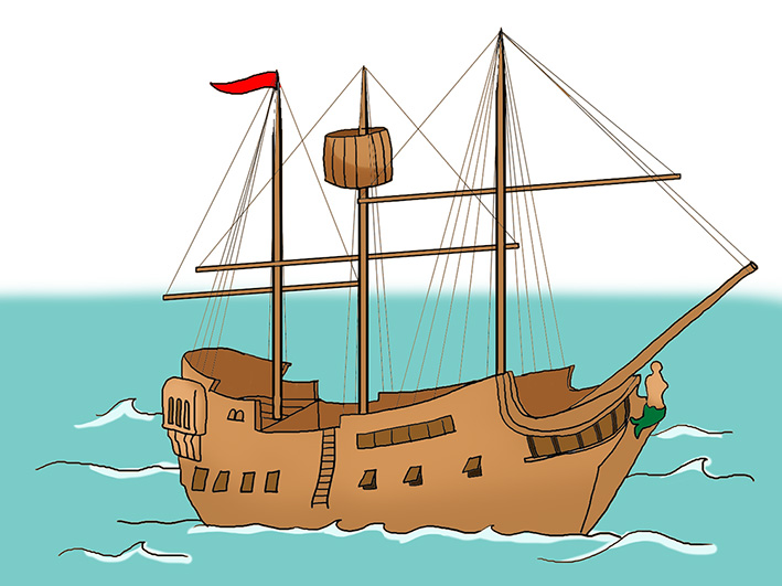 clipart of a ship - photo #23