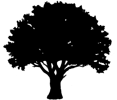 silhouette graphics stencils christmas tree