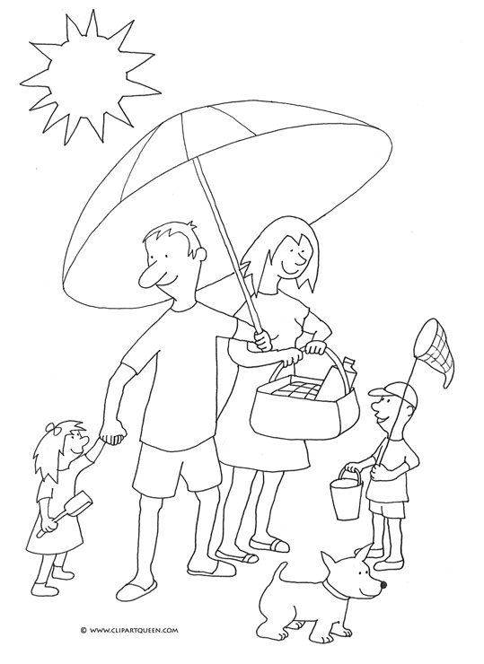 family fun summer coloring pages - photo #19