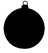 christmas silhouette tree decorations