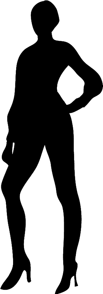 slender female silhouette