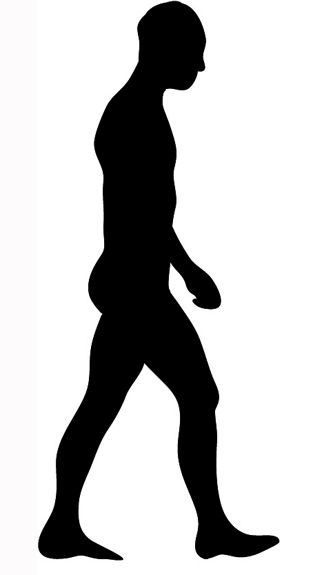 body silhouette man black