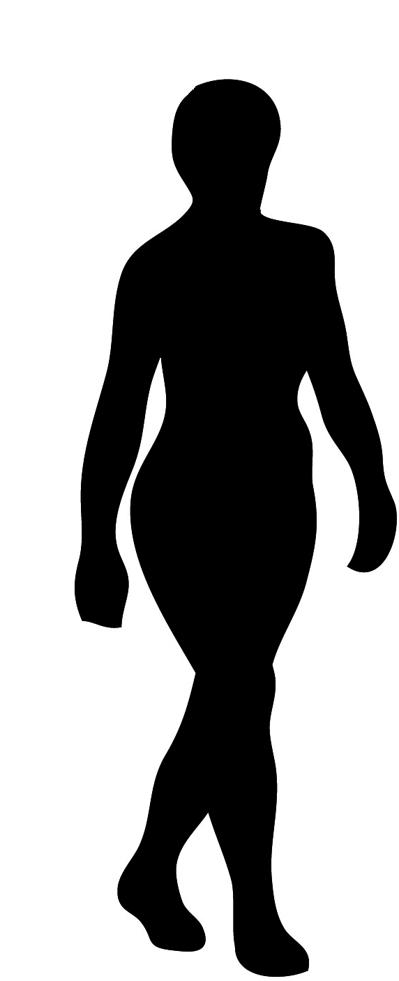 body silhouette woman black