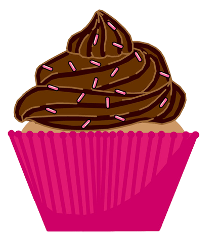 pink chocolate cupcake
