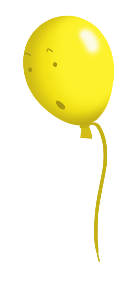 yellow balloon face