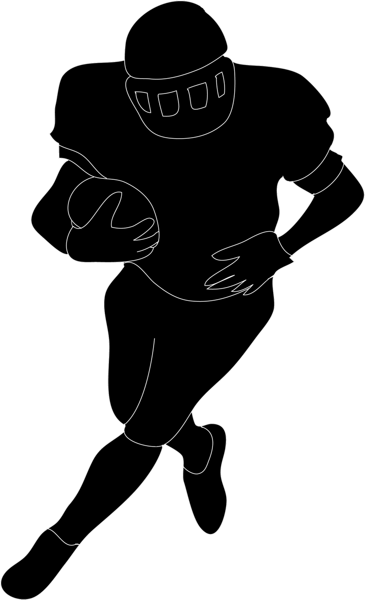 football-silhouette-black-white