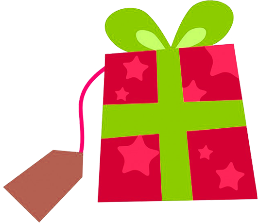 red Christmas parcel