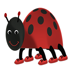 ladybug clipart funny