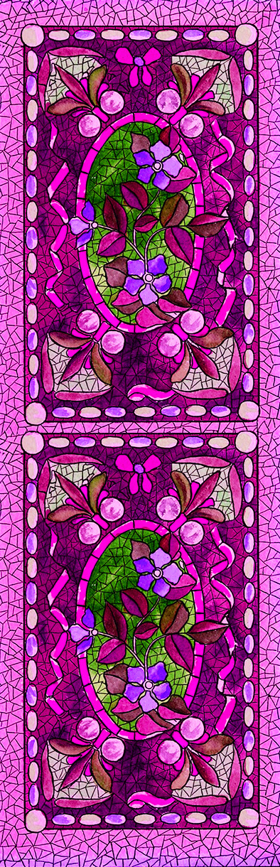 purple mosaics bookmark