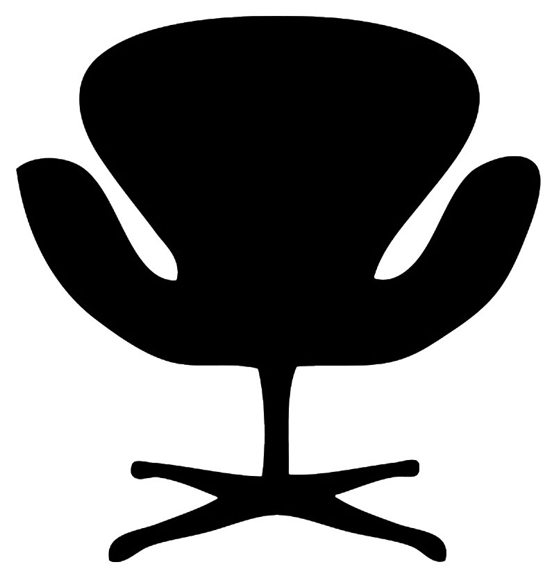 designer chair silhouette