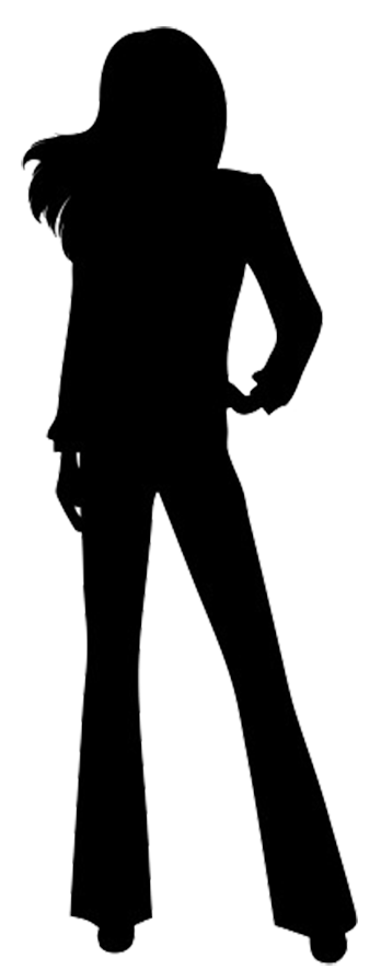 Silhouette of woman