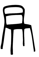 silhouette of chair