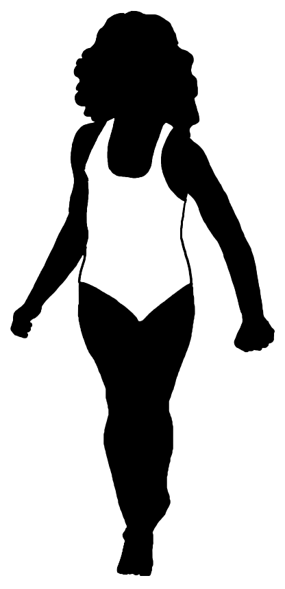 running girl silhouette