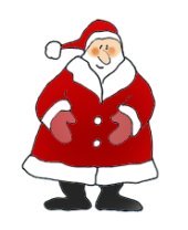 father christmas colored santa claus