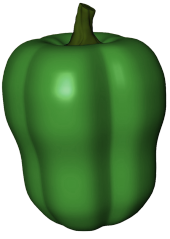 Green pepper clipart