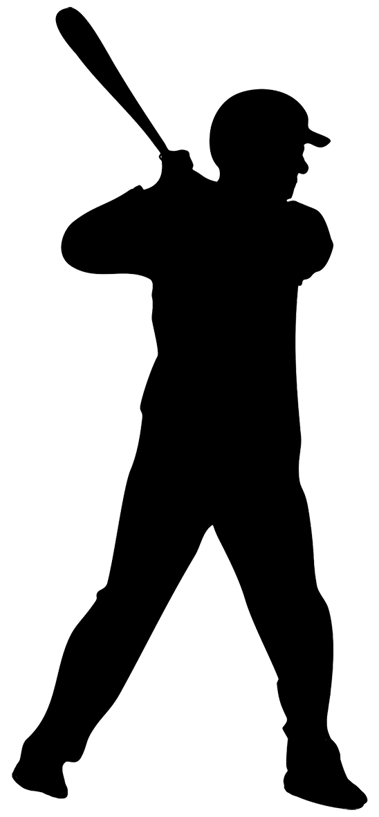 baseball player silhouette