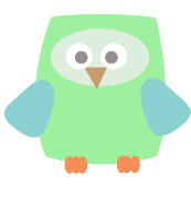 square green owl clip art