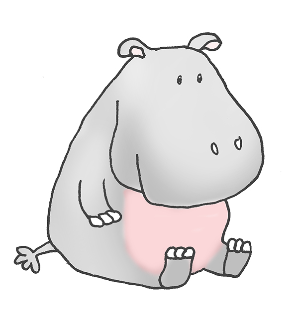 animal clipart hippo