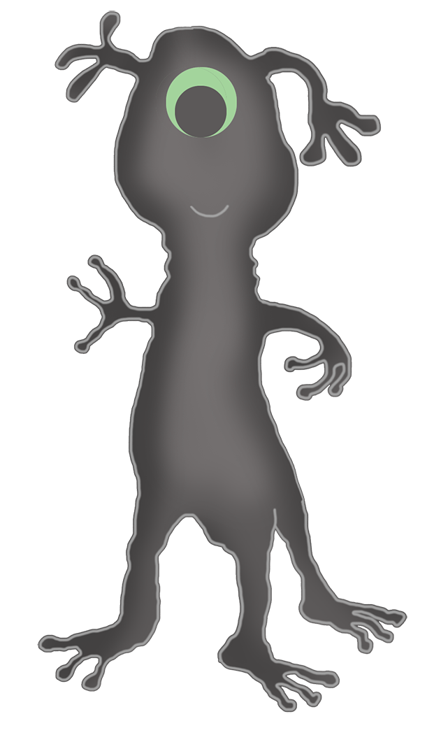 grey alien clipart for treasure hunt party