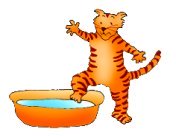 cat clip art cat taking a bath
