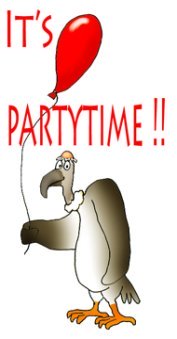 vulture party clip art balloon