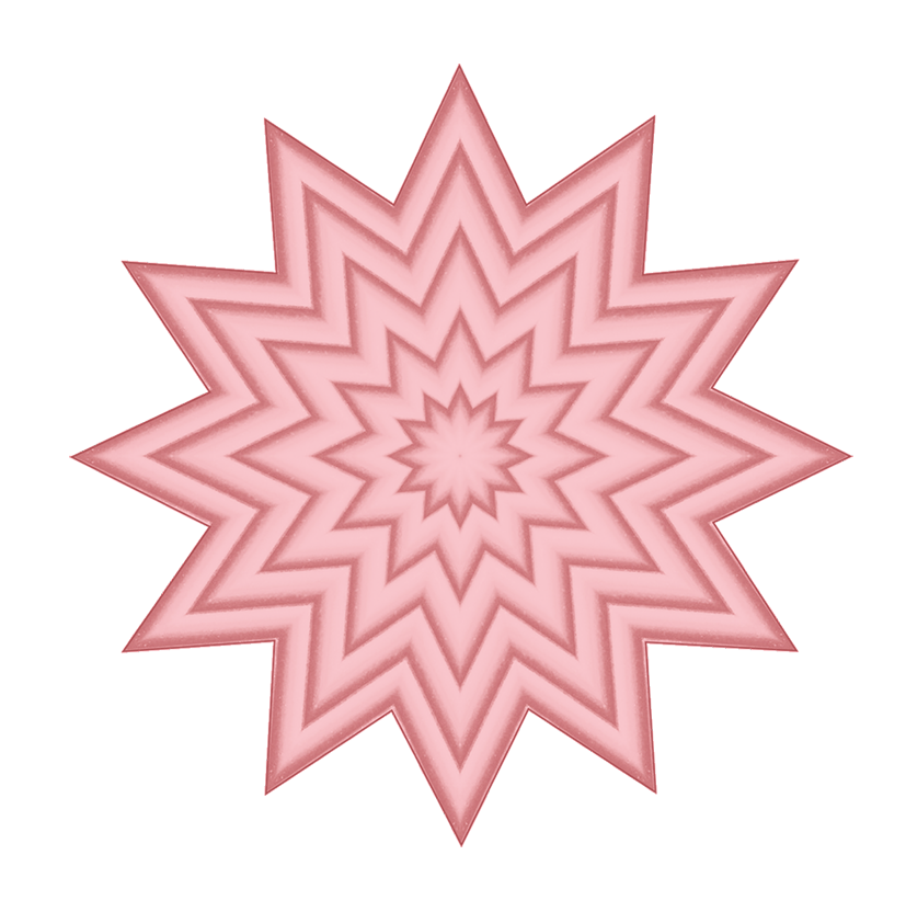 light red star