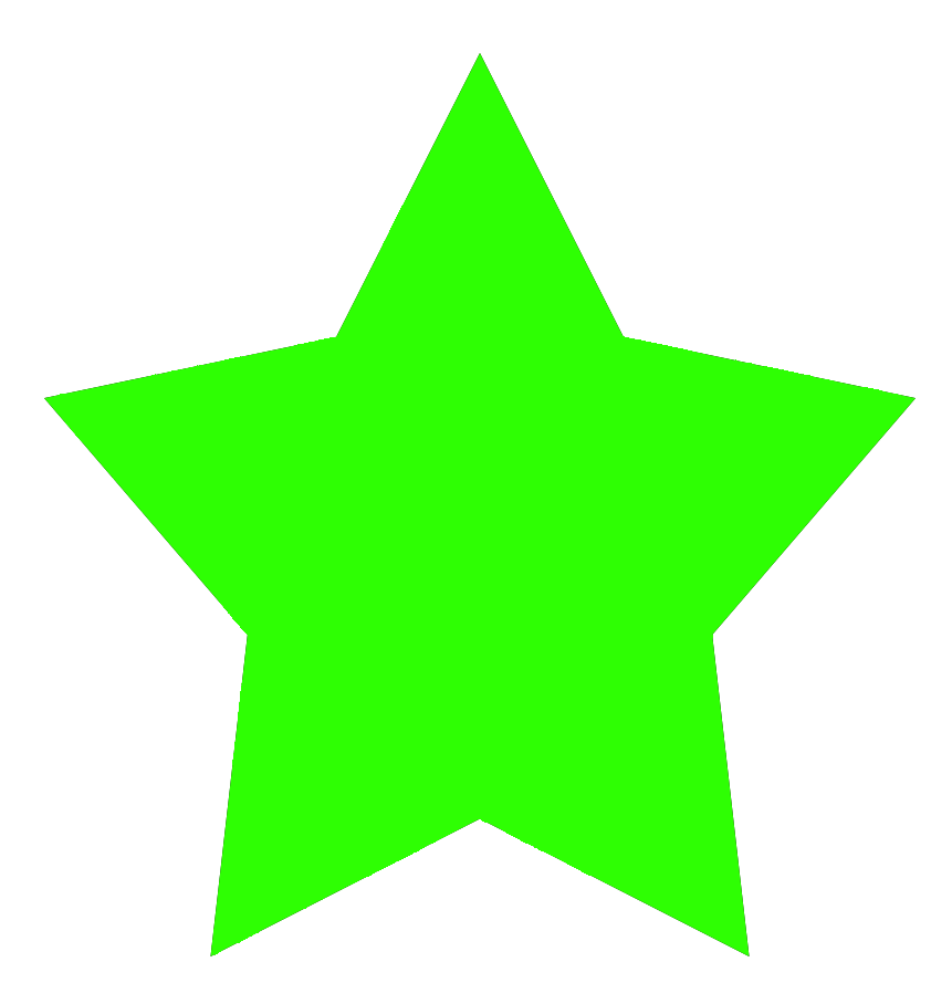 green 5-pointed star