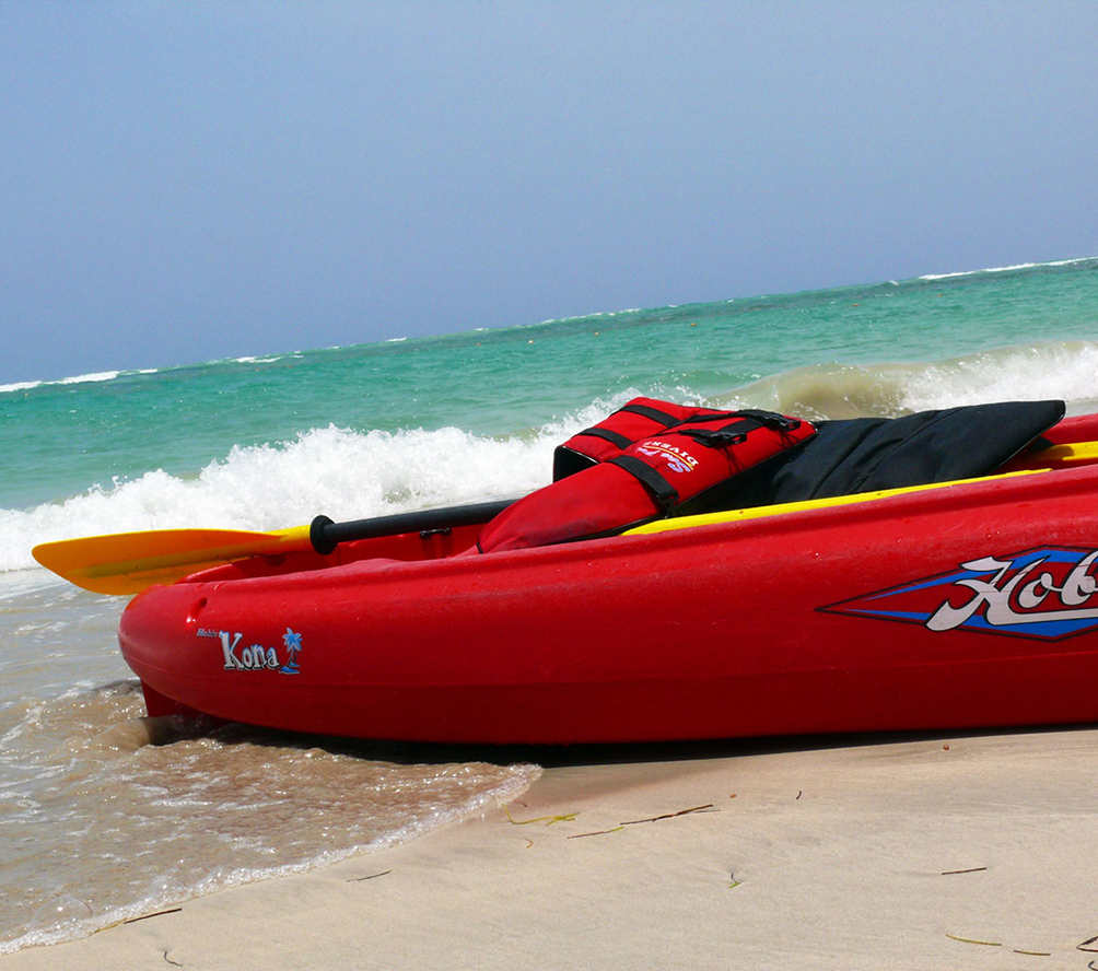 canoe at the beach