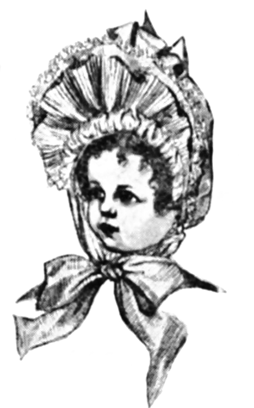 Small Victorian girl's bonnet
