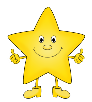 cartoon star with legs and arms