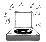 party clipart old grammophone