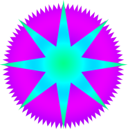 blue purple star image