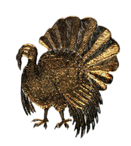 Golden turkey drawing